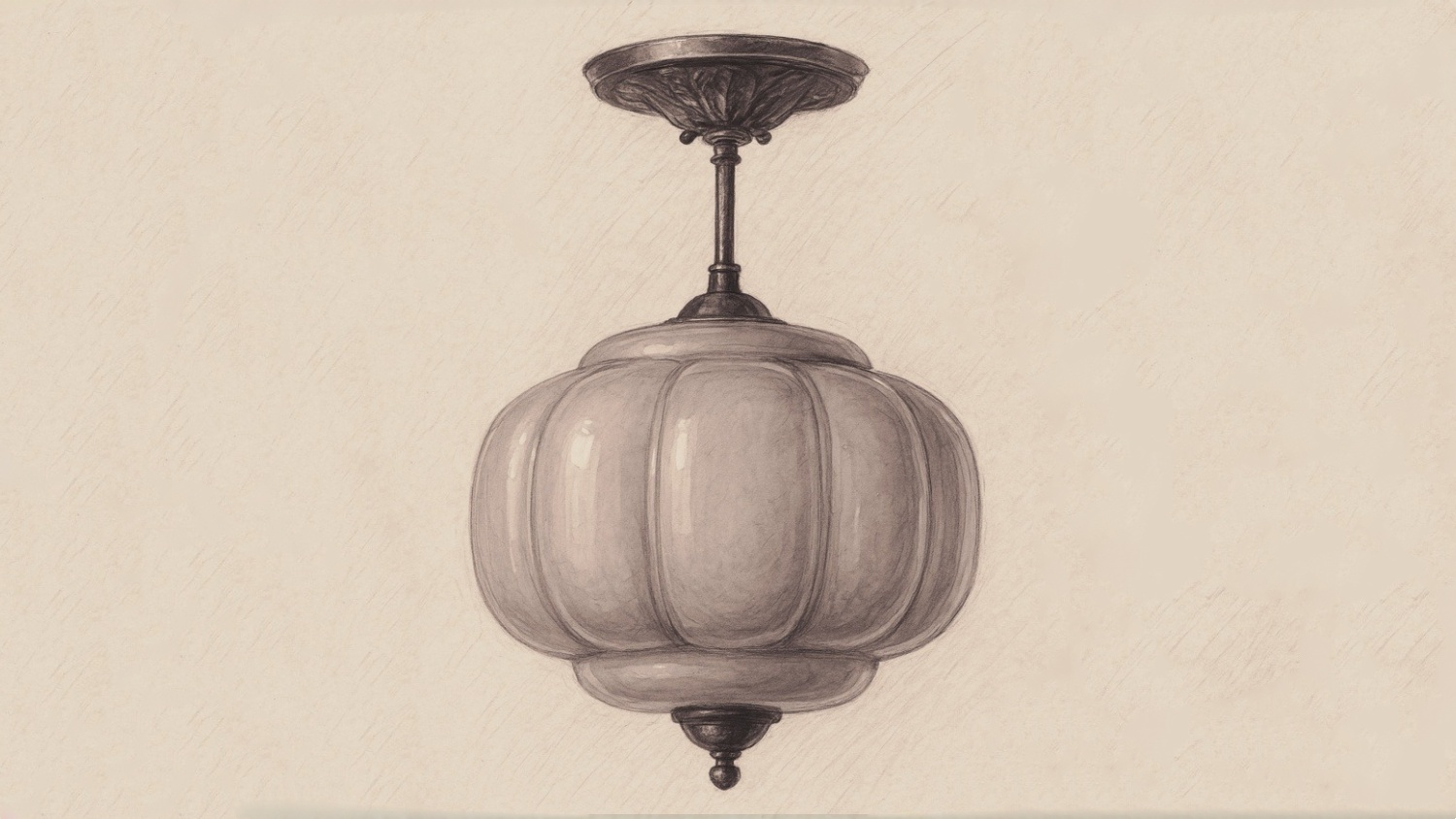 Sketch-style Eloise pendant light