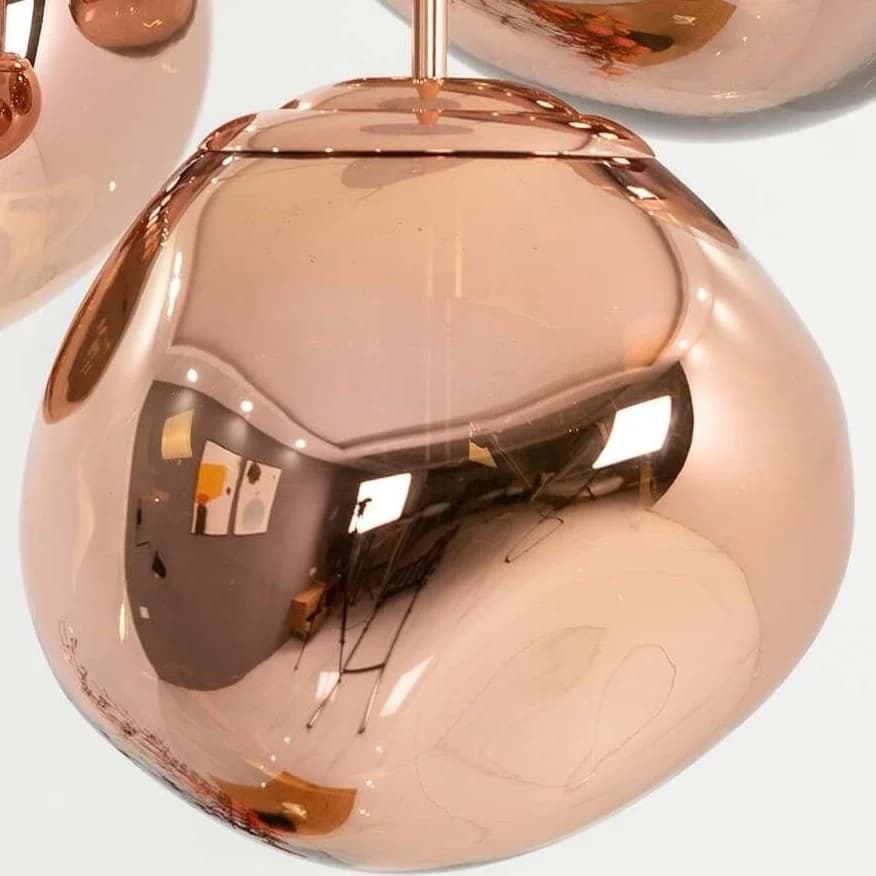 Reflective acrylic pendant finish