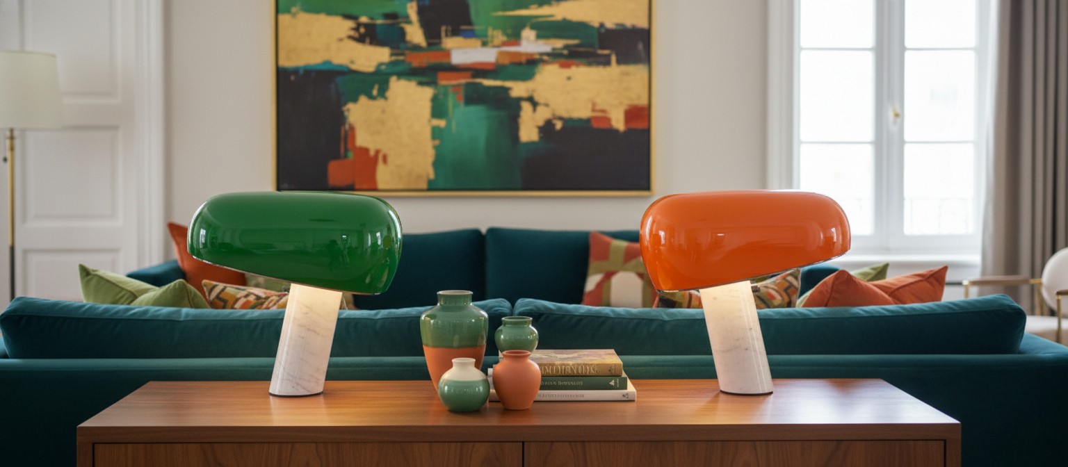 Mushroom Modern Table Lamp in a living room scene