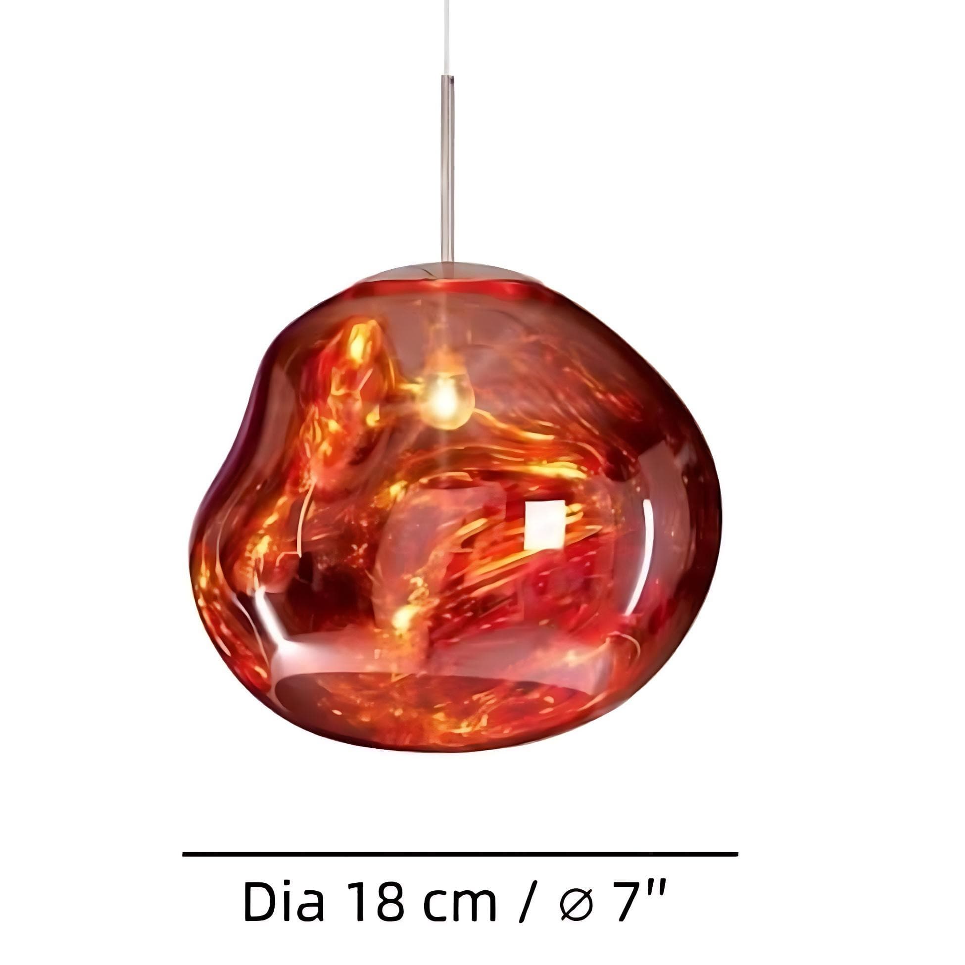 Dia 18 cm / ø 7 inch pendant size