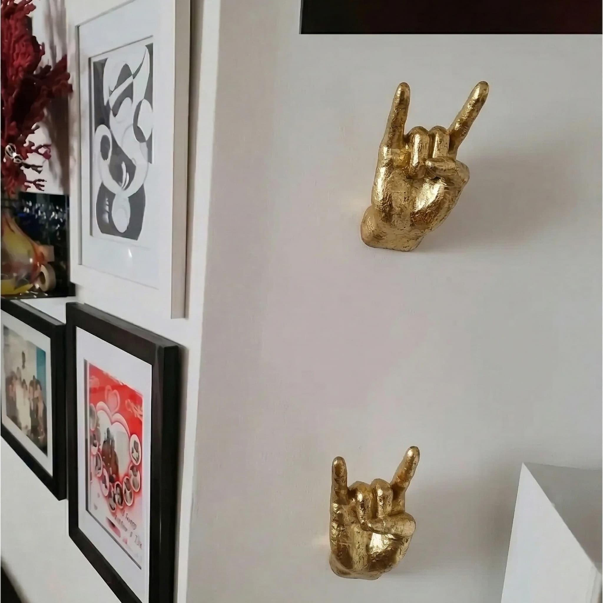 Customer photo of gold rock on wall hands