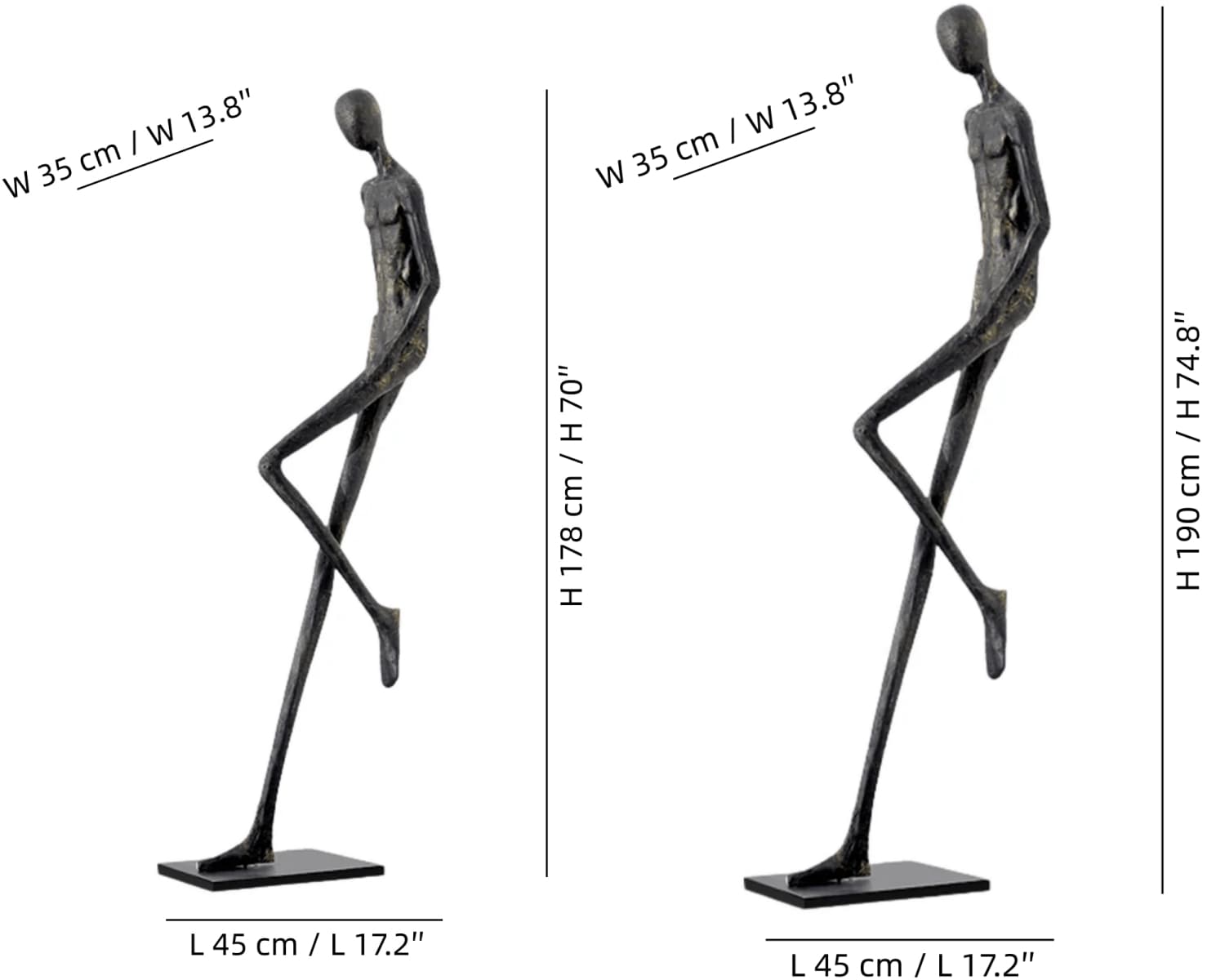 Lemvix sculpture size diagram