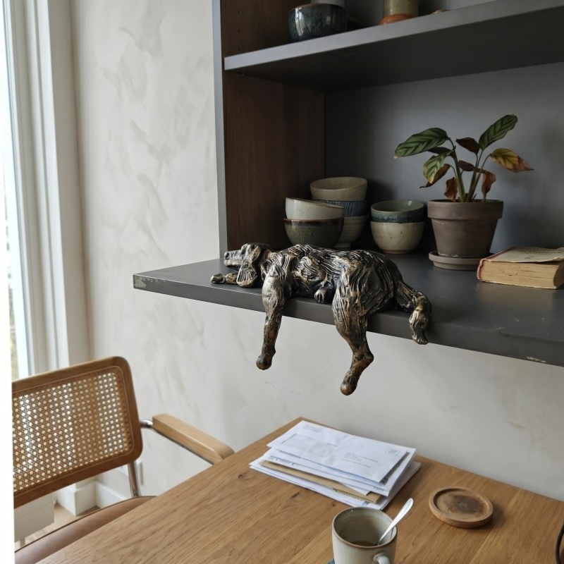 Customer review photo of dog sculpture
