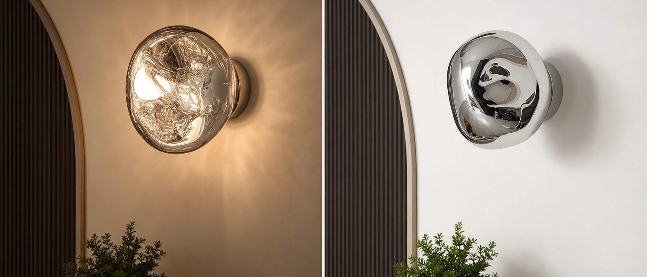 Lava Wall Lamp light switch effect on and off