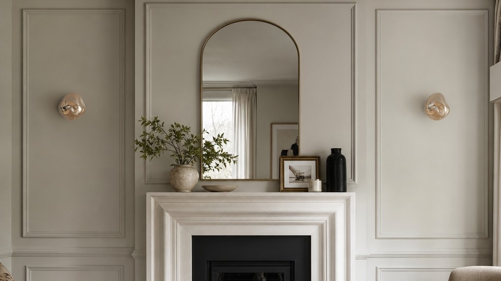 Lava Wall Lamp installed on a paneled wall