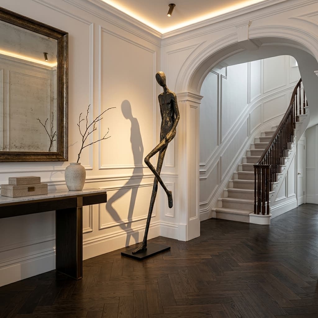 Lemvix sculpture in an artful entrance