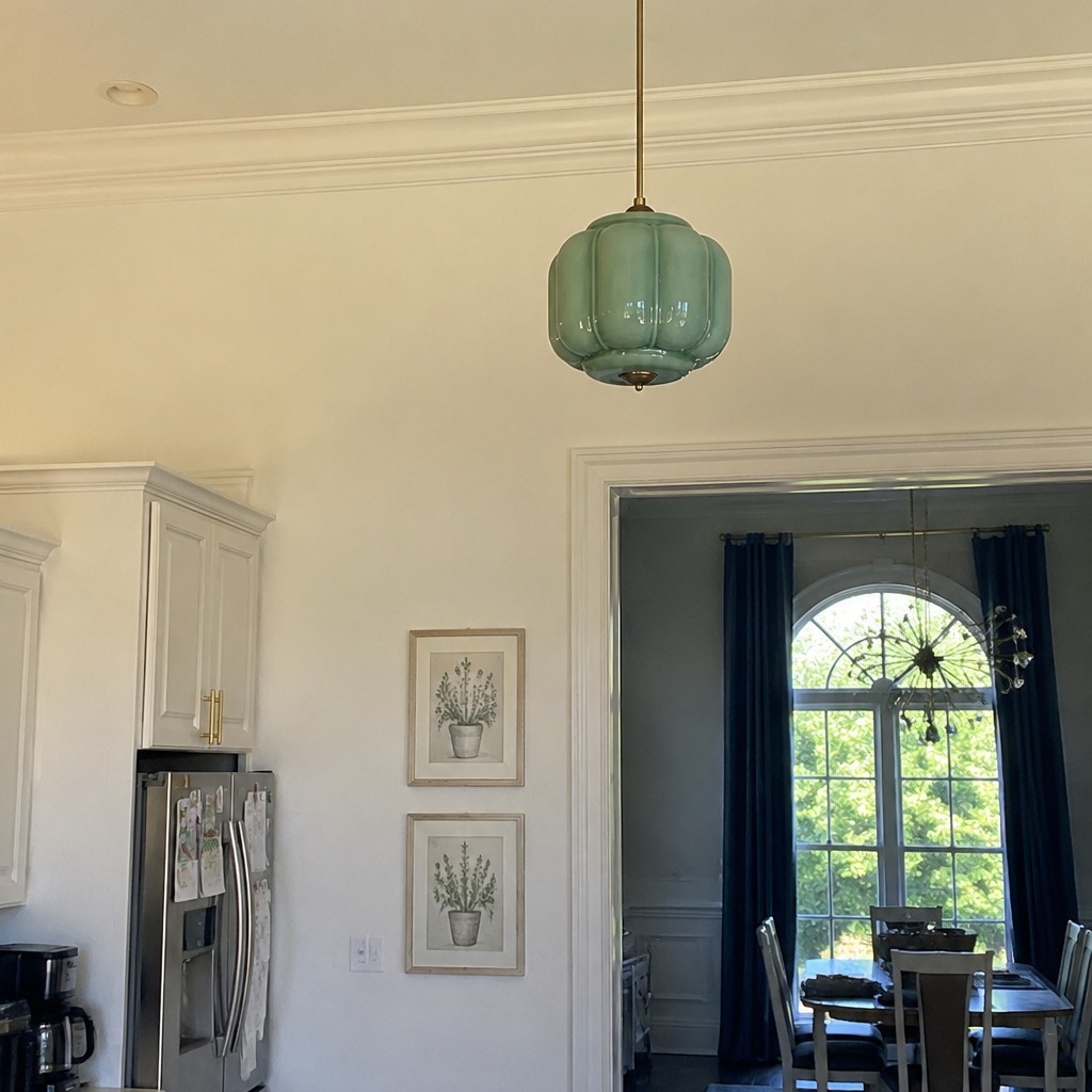 Customer photo of green Eloise hanging light