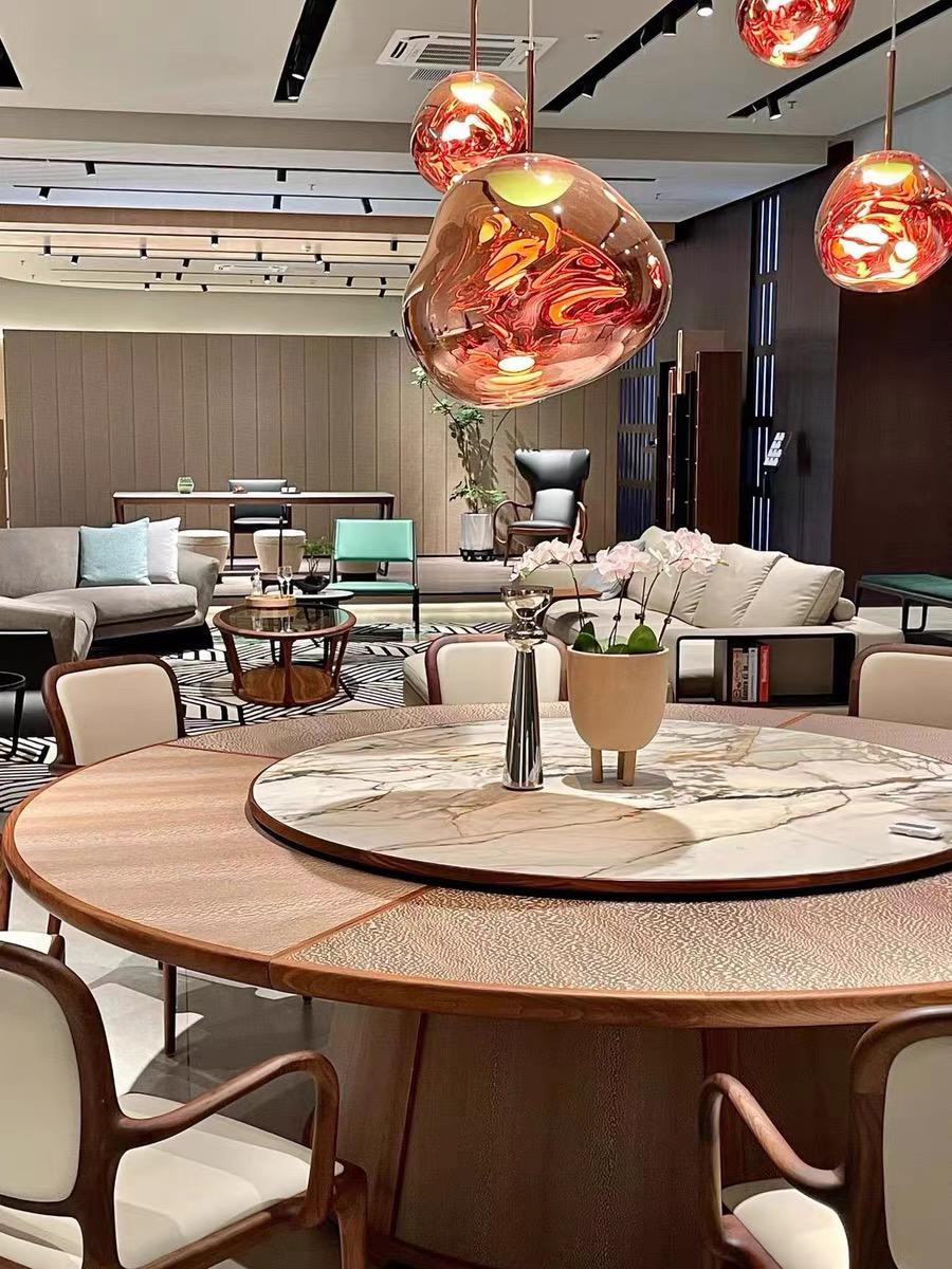 Customer photo of melt pendant lights in a warm interior