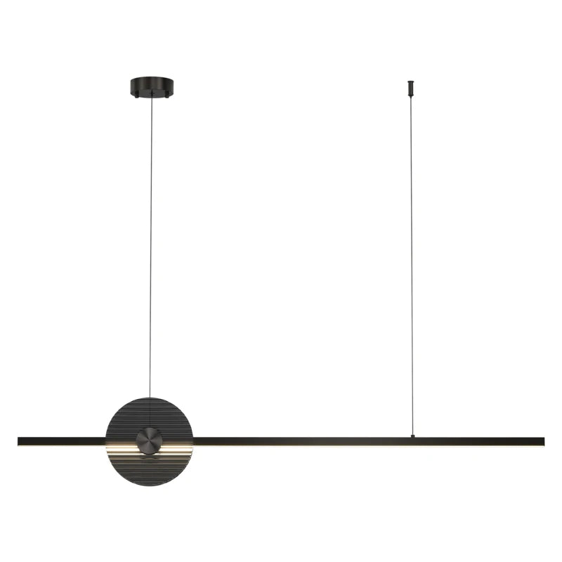 DISC chandelier showcasing Nordic Minimalism with exquisite copper lighting elements, blending contemporary design and energy-efficient LED technology for modern interiors.