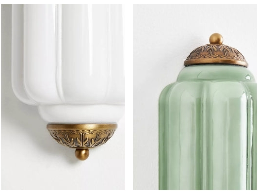 Eloise milk glass wall sconce product details