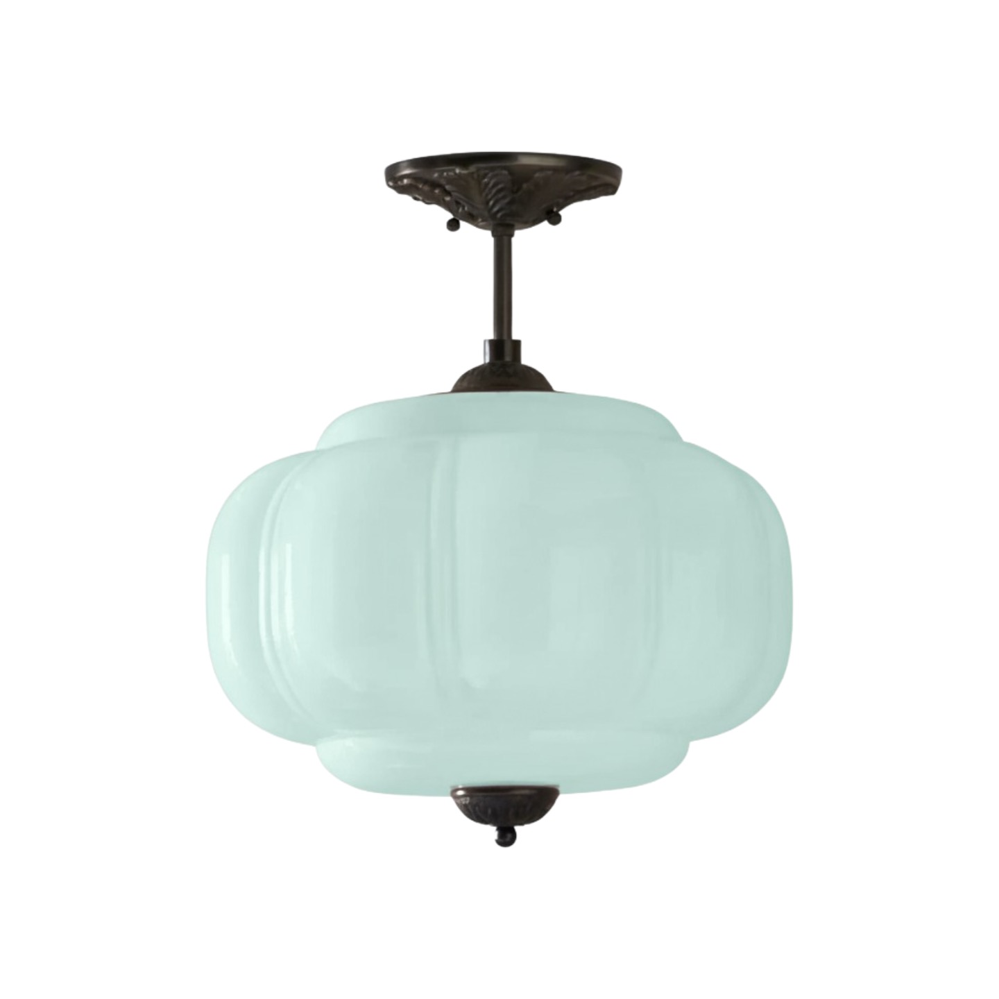 Eloiseミルクガラスペンダントライト - ダイニングルームに最適な